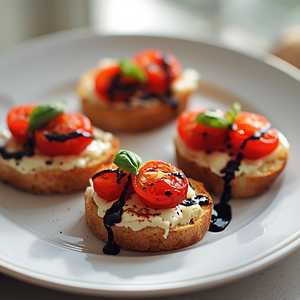 Baked Tomato Bruschetta