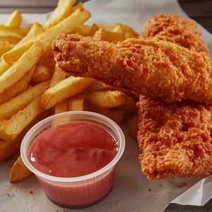 Chicken Tenders & Fries with Mambo Sauce