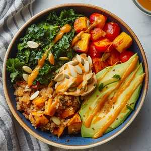 GOLDEN GLOW ROASTED VEGGIE BOWL [GF], [DF], [VEG]