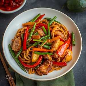 Pork Rice Noodle (W/ Soy Sauce)