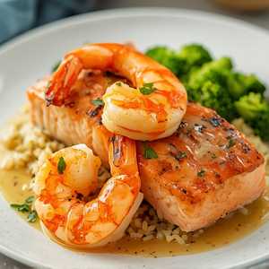 *Jenny's Salmon and Shrimp
