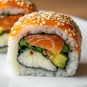 Salmon Avocado Cut Roll