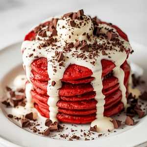 Red Velvet Pancakes