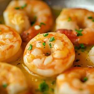 Garlic Shrimp W. Parmesan Butter