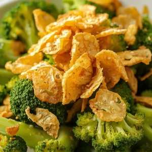 The Broccoli Hat Trick w/ Crispy Garlic