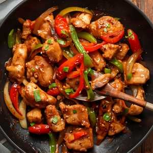 Szechuan Style Black Pepper Chicken