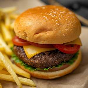 Hamburger And French Fries