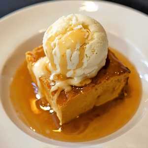 Bread Pudding & Vanilla Ice Cream