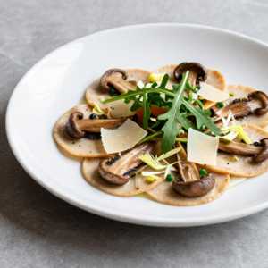 Royal Trumpet Mushroom Carpaccio