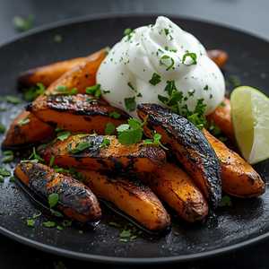 Grilled Sweet Potato & Coconut Wasabi