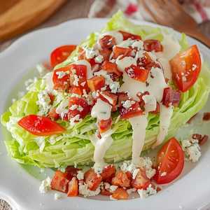 Wedge with Gorgonzola, Candied Bacon and Heirloom Tomatoes