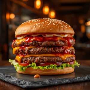 Ben's Famous Chili Burger (Double)