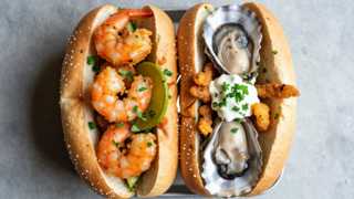 Half Shrimp Half Oyster Po'Boy