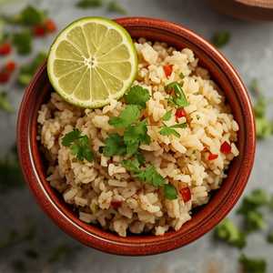 Brown Rice with Parsley