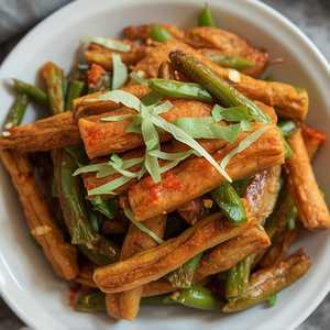 Phat Phrik King Celery Root W/ Dry Red Curry