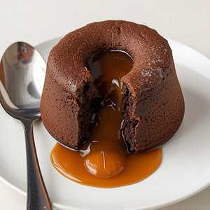 Chocolate Salted Caramel Souffle