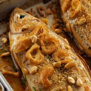 CÁ NƯỚNG DA DÒN / Oven-Roasted Catfish