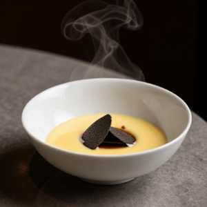 Savory Egg Custard W. Black Truffle