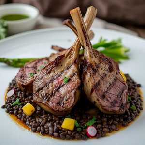 LOMO DE CORDERO CON MOLE VERDE