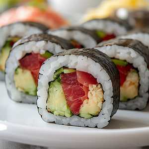 Tuna Asparagus Cut Roll