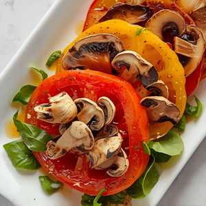 SMOKED HEIRLOOM TOMATO SALAD (V)