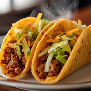 Two Beef or Chicken Tacos