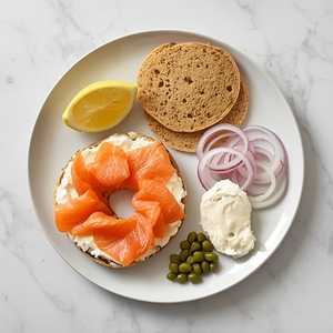 Smoked Salmon Bagel Plate