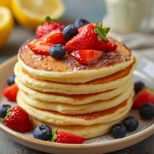 Lemon Cottage Cheese Pancake