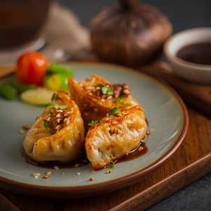 Wok Fried Wagyu Beef Dumplings
