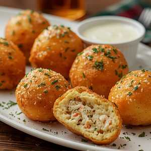 Crab Dip Beignets