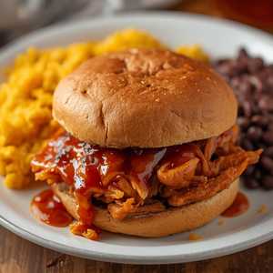 Vegan Guava Jackfruit BBQ Sandwich