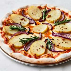 Pizza con Patate e Cipolla