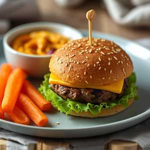 Kids Grass-Fed Cheeseburger