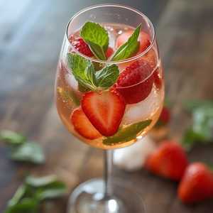 Strawberry & Mint Spritz