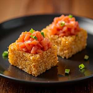 SALMON CRISPY RICE