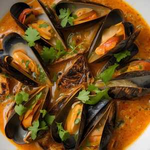Coconut Curry Mussels