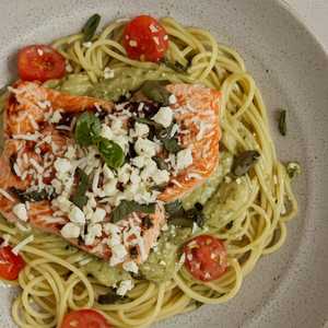 GRILLED SALMON PASTA [GF]