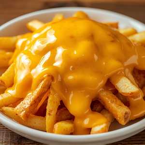 French Fries With Melted Cheddar