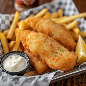 Manny's Pale Ale Battered Fish & Chips