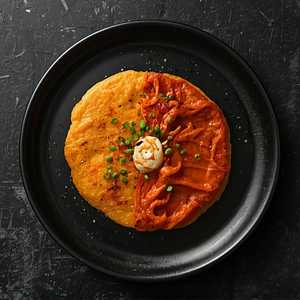 Half Seafood Half Kimchi Pancake