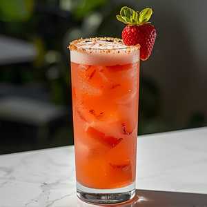 Sparkling Strawberry Margarita