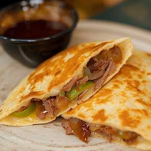 SMOKED PRIME RIB* QUESADILLA