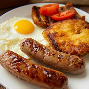 Beef Sausage & Eggs