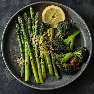 Grilled Asparagus & Charred Broccolini