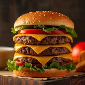 Mega Monster Cheeseburger