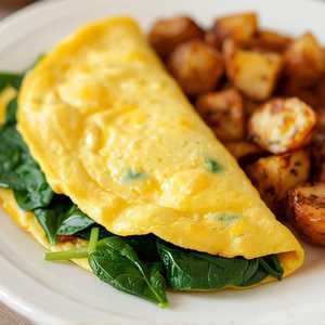 Fresh Spinach Omelette