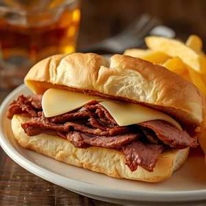 Low & Slow Brisket Dip Sandwich