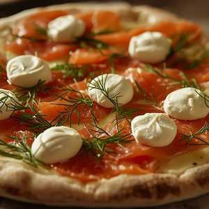 Scottish smoked salmon and crème fraîche