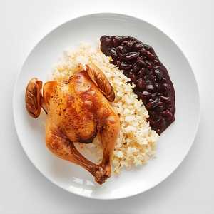 1/2 Chicken (with rice & beans)