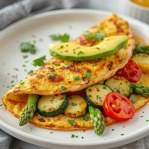 Egg White Garden Harvest Omelet*